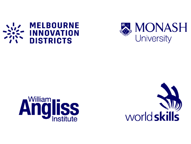 Logos of organisations we work with MID RMIT University Monash University William Angliss Institute and WorldSkills | Communication Consultants | Studio Alto