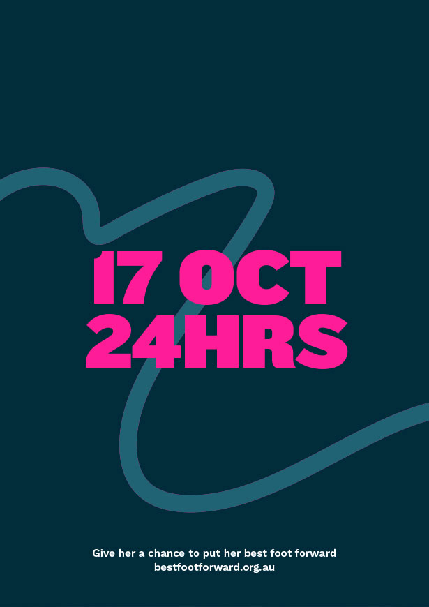 Poster design with headline "17 October/24 Hours" | Studio Alto