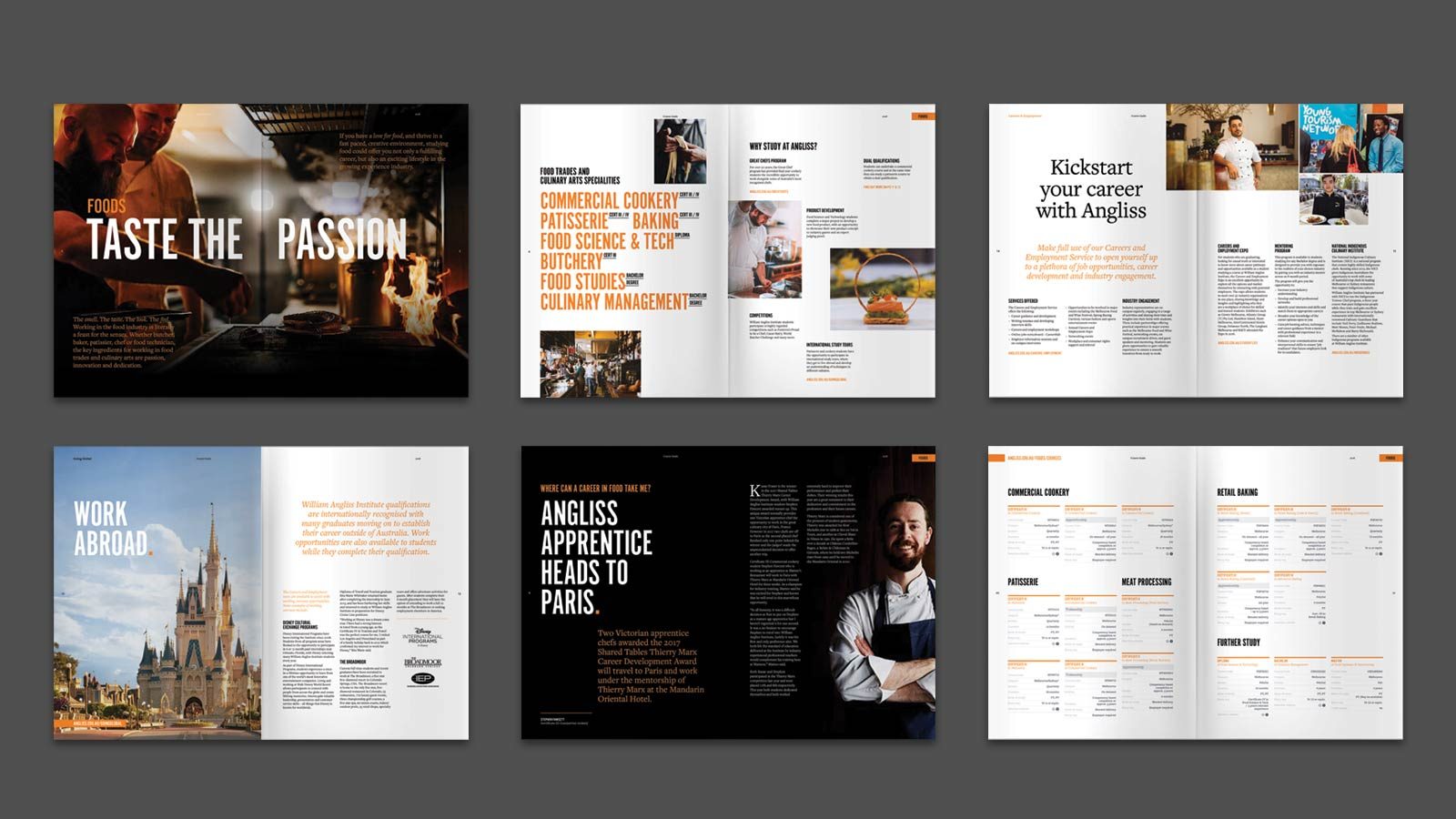 6 double page spreads from the Experience is Everything Course Guide