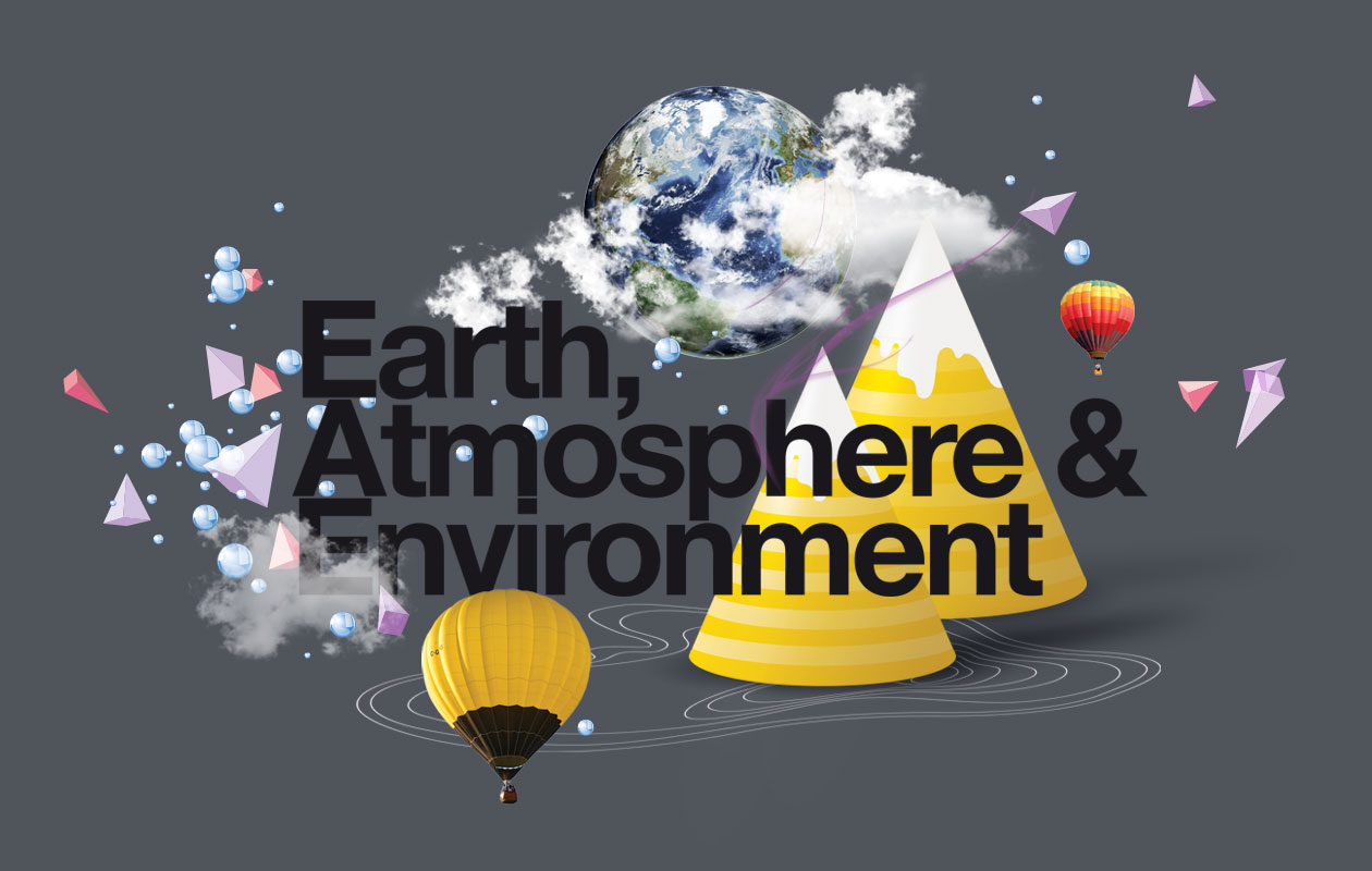 Monash Science Careers Guide - Earth, Atmosphere and Environment hero graphic